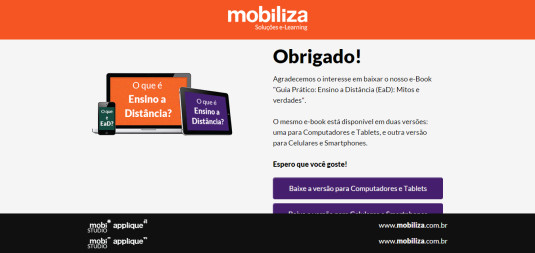 Mobiliza Thank You Page
